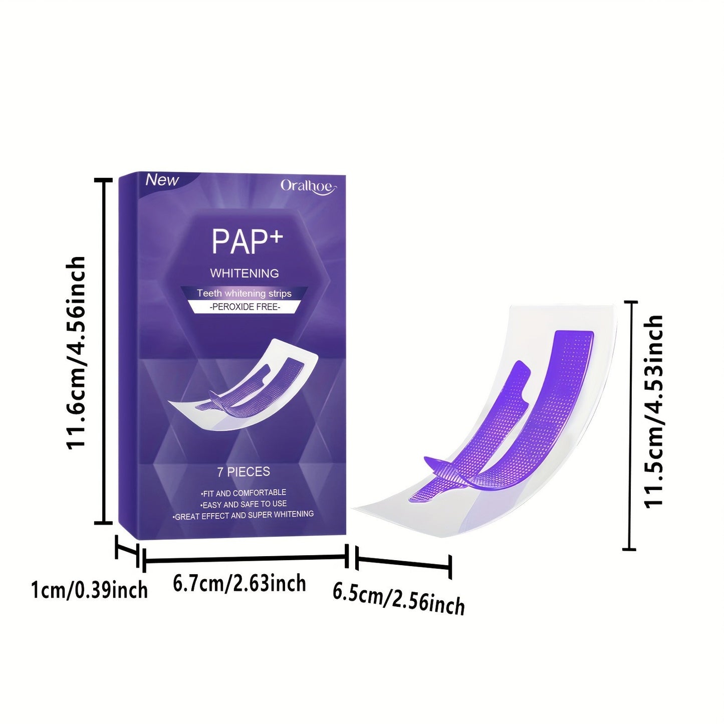 PurpleGlow™ Teeth Whitening Strips – Instant Enamel-Safe Whitening